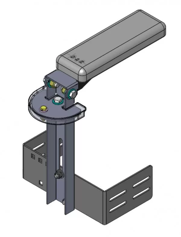 904-0180A Slim Armrest - Adjustable & Rotatable - D and R Electronics